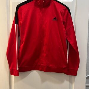 Adidas Kids Red and Black Track Jacket